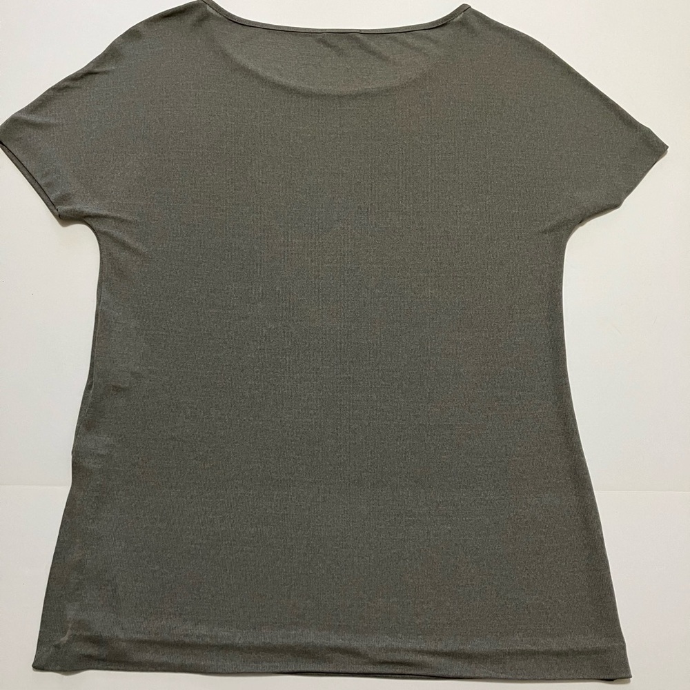 MaxMara Italy Rayon Blend Tee Size L - Picture 3 of 10